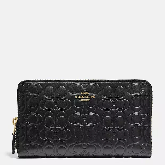 COACH Continental Wallet In Signature Leather Brand New In Plastic - Picture 3 of 3